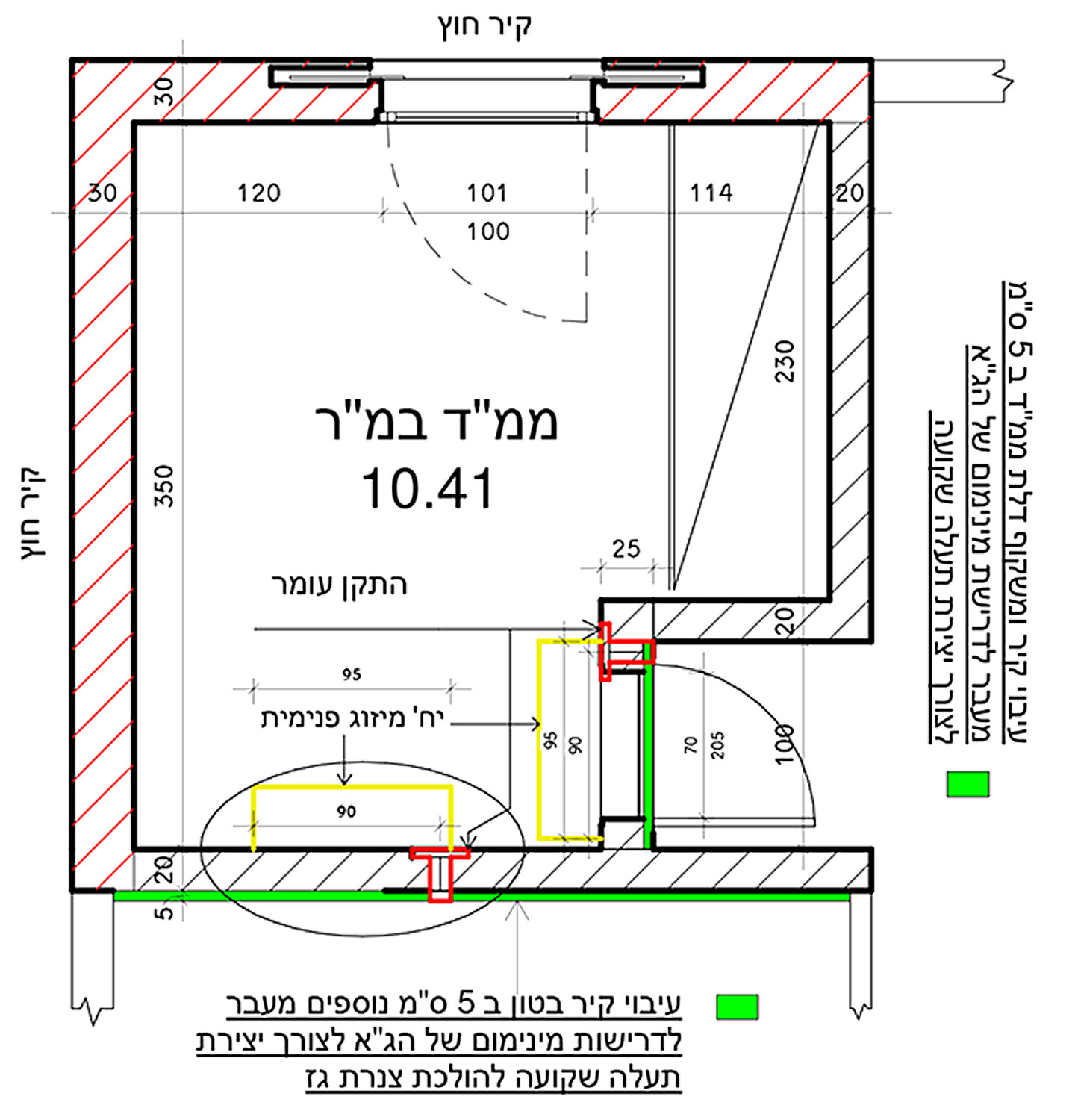שרטוט- התקן עומר בממד